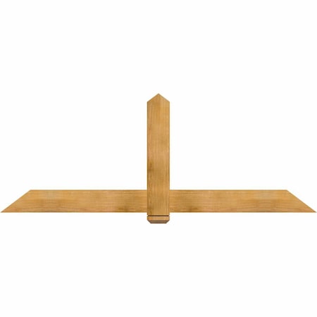 Ekena Millwork Eugene Rough Sawn Timber Gable Bracket, Western Red Cedar, 84"W x 31"H x 2"D x 6"F, 9/12 Pitch GBW084X31X0206EUG00RWR